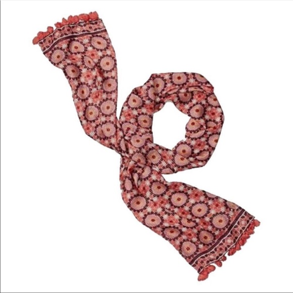 Kate Spade Silk Floral Mosaic Scarf/Wrap - Picture 4 of 4